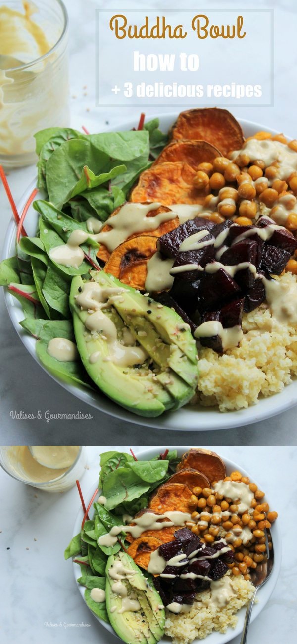 Buddha bowl: millet & roasted veggies with a tahini dressing