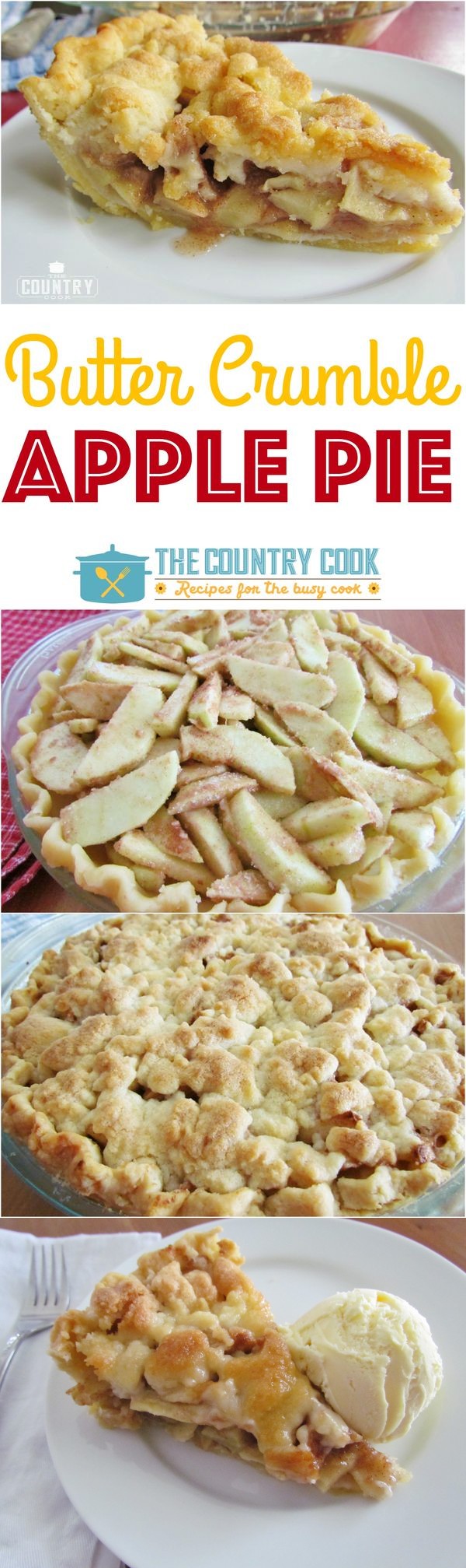 Butter Crumble Apple Pie