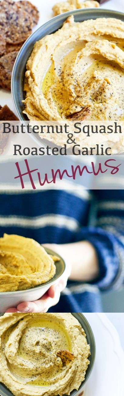 Butternut Squash & Roasted Garlic Hummus