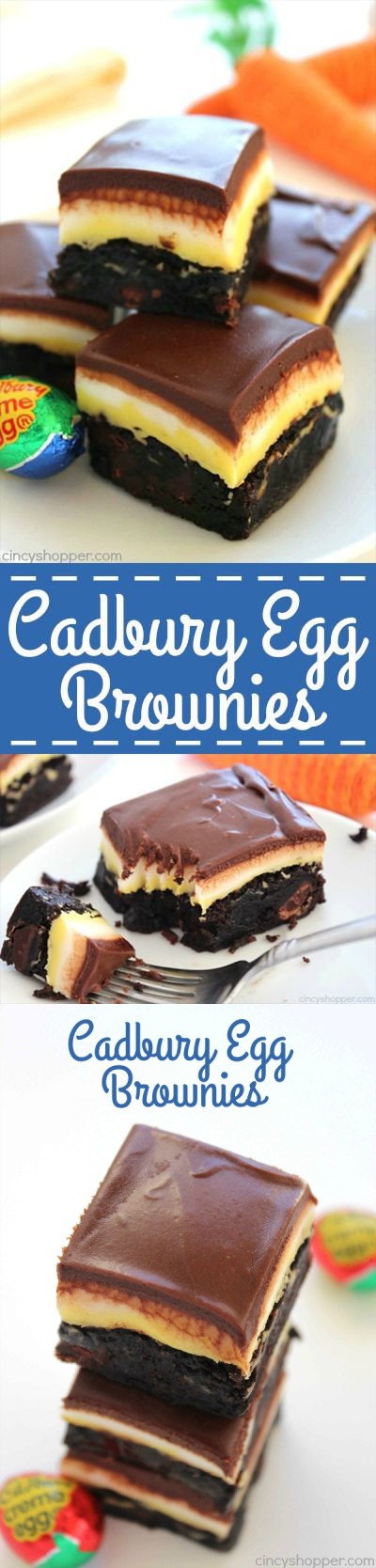 Cadbury Egg Brownies