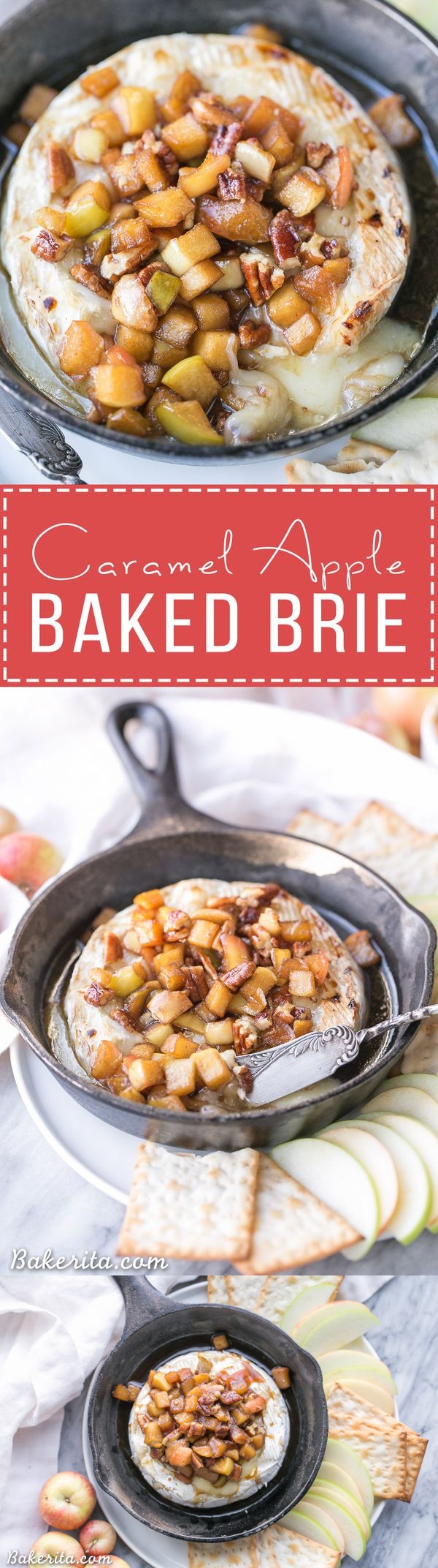 Caramel Apple Baked Brie