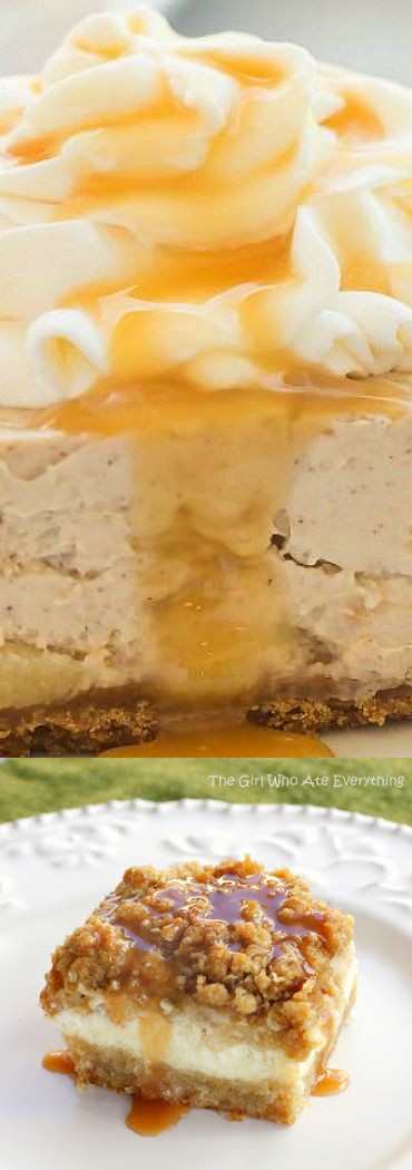 Caramel Apple Cheesecake Bars