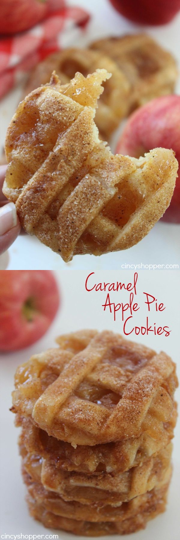 Caramel Apple Pie Cookies