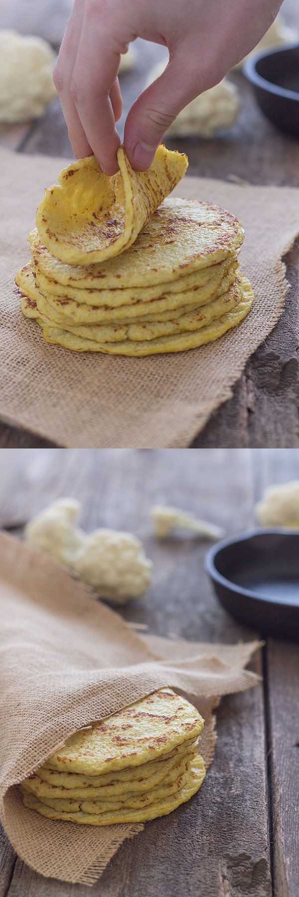 Cauliflower Tortillas (Paleo, Grain Free, Gluten free