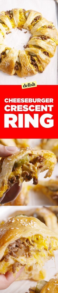 Cheeseburger Crescent Ring