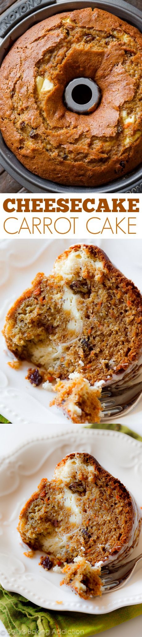 Cheesecake Swirl Carrot Bundt Cake