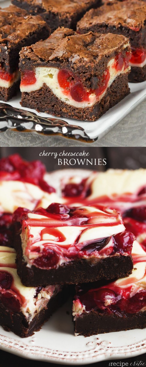 Cherry Cheesecake Brownies