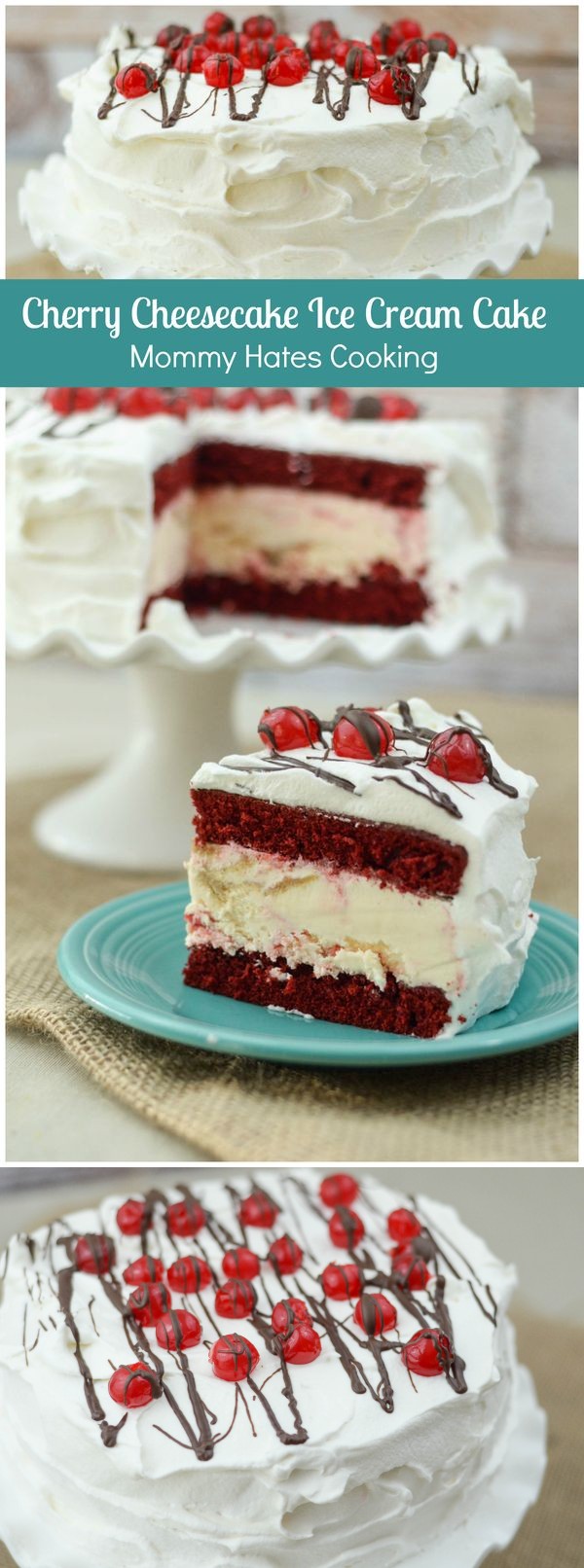 Cherry Cheesecake Ice Cream Cake