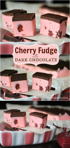 Cherry Fudge with Dark Chocolate