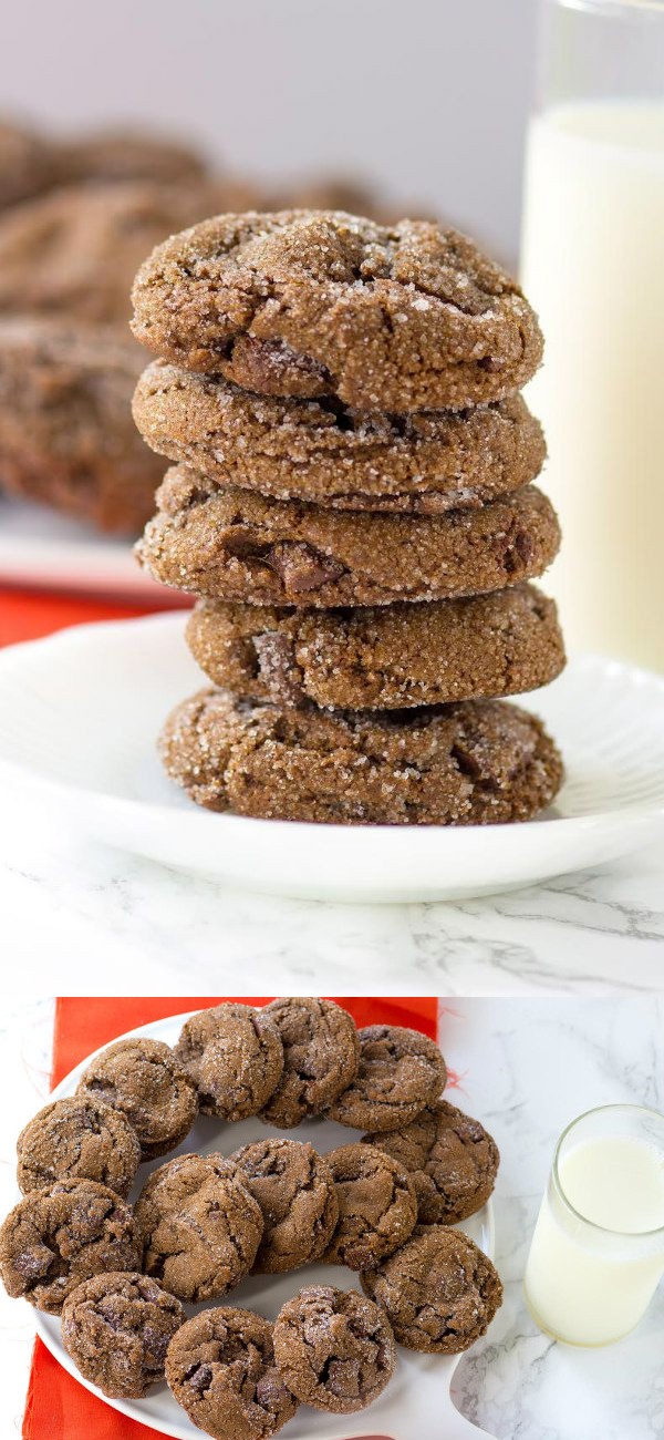 Chewy Chocolate Gingerbread Cookies