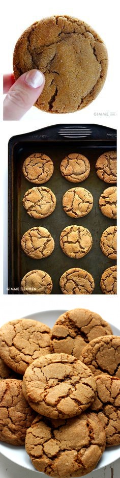 Chewy Ginger Molasses Cookies