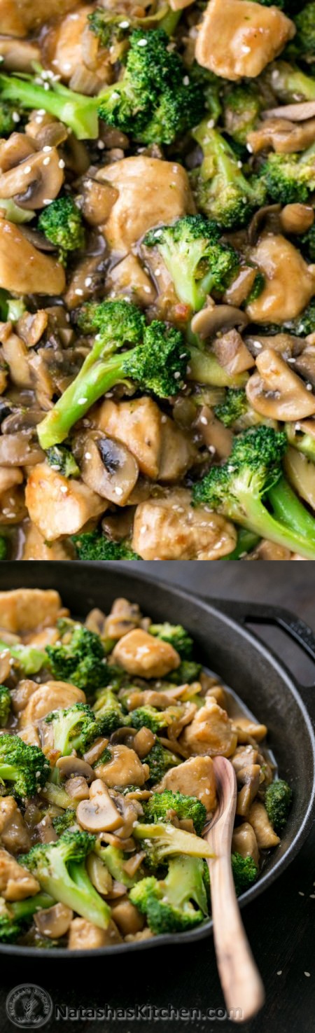 Chicken Broccoli and Mushroom Stir Fry