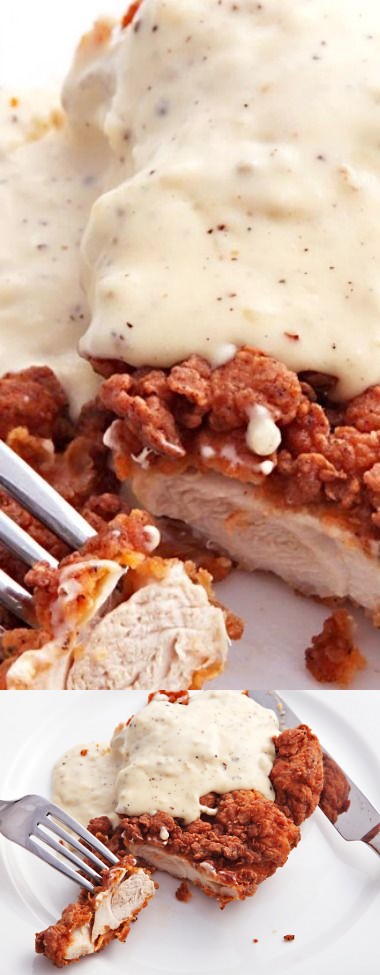 Chicken-Fried Chicken With Cream Gravy