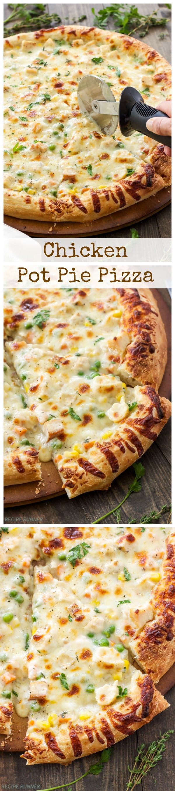 Chicken Pot Pie Pizza