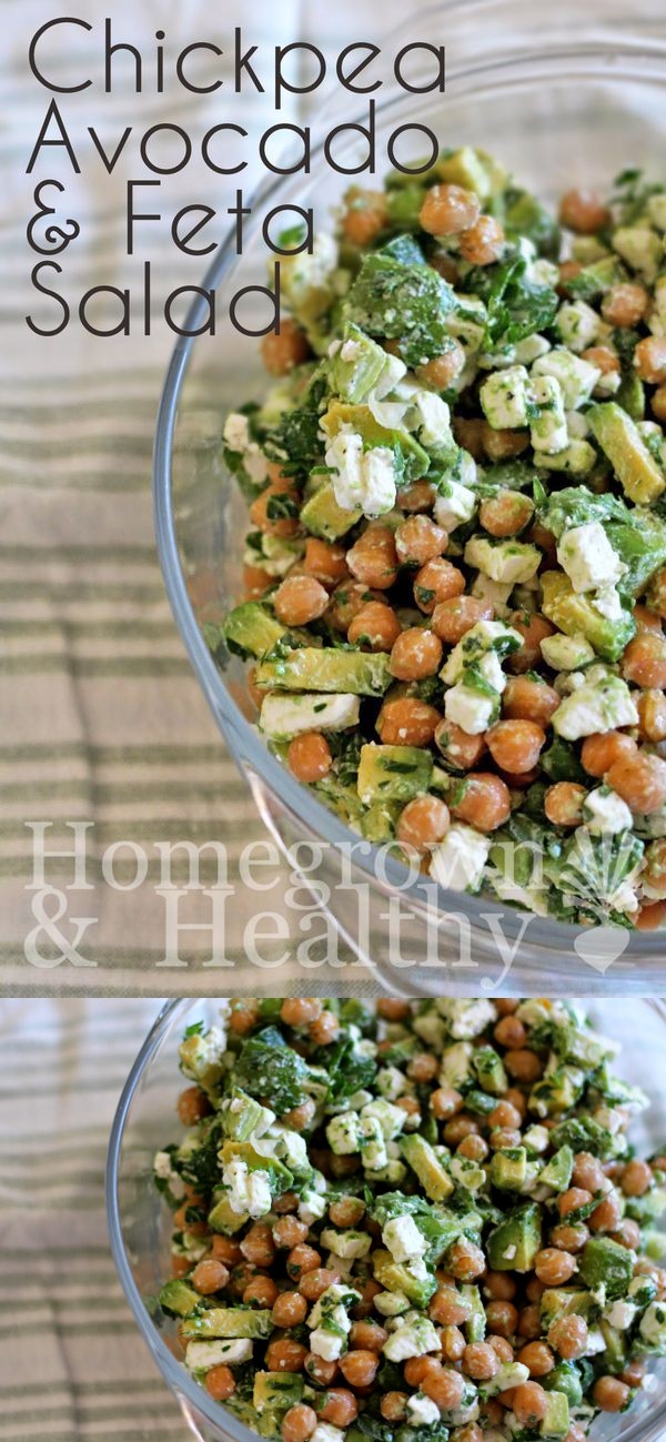 Chickpea, Avocado and Feta Salad