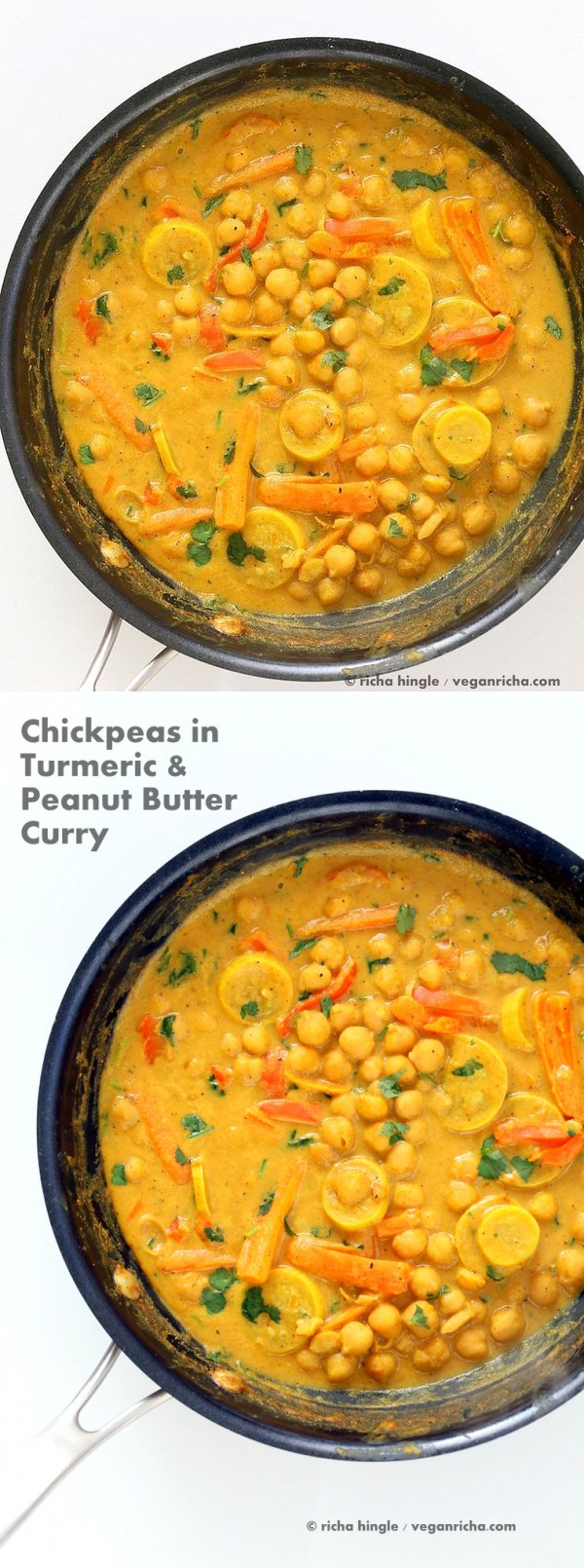 Chickpeas in Turmeric Peanut Butter Curry