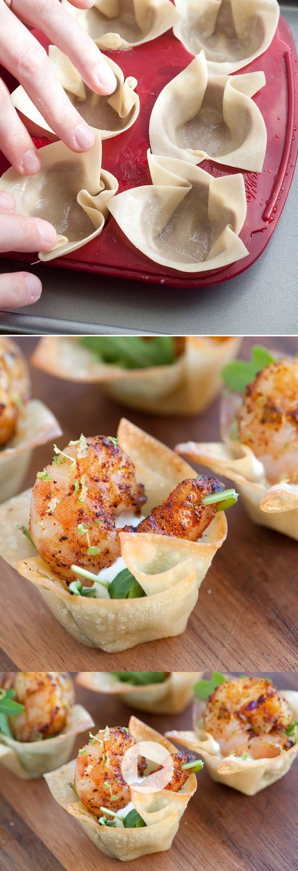 Chili Lime Baked Shrimp Cups