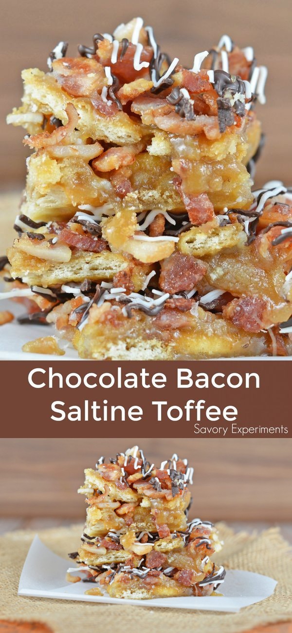 Chocolate Bacon Saltine Toffee