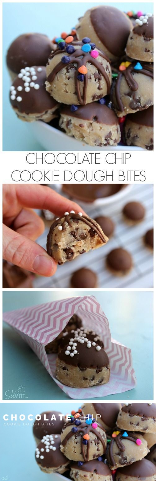 Chocolate Chip Cookie Dough Bites