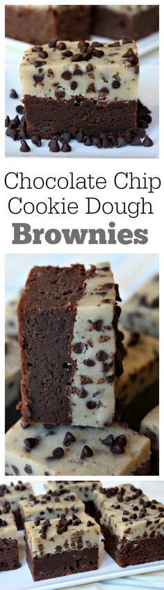 Chocolate Chip Cookie Dough Brownies