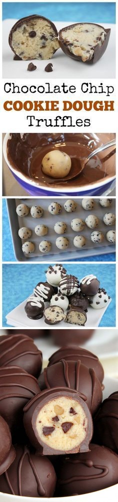 Chocolate Chip Cookie Dough Truffles