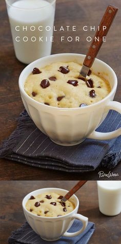 Chocolate-Chip Mug Cookie for One