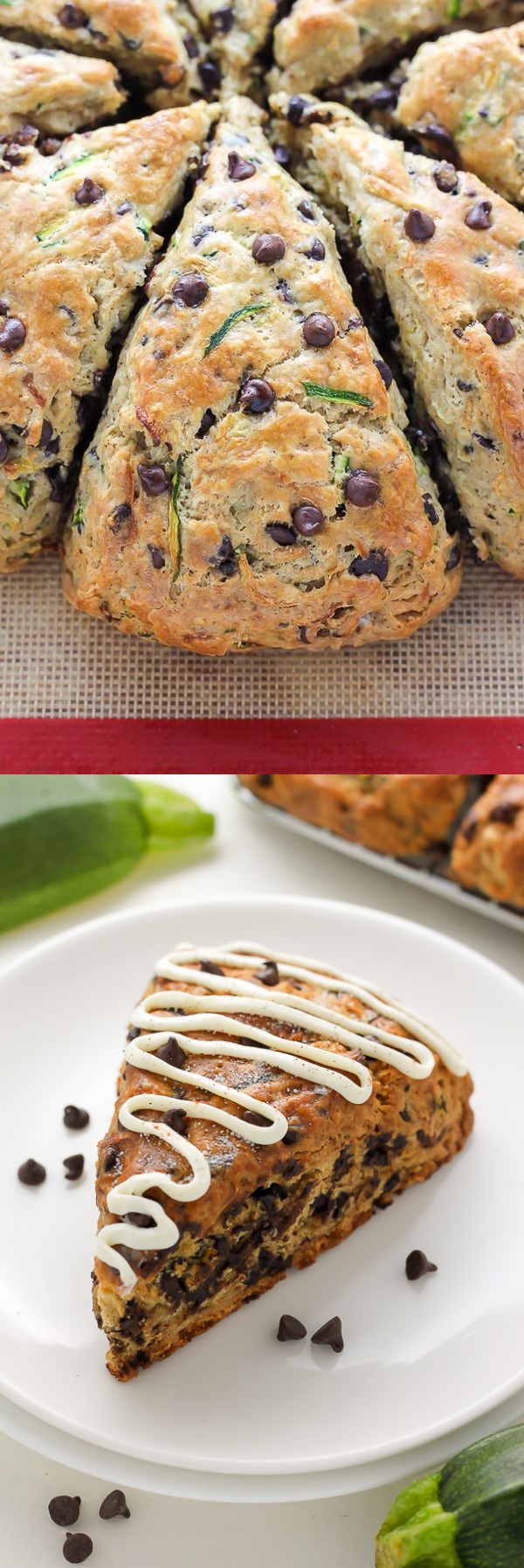 Chocolate Chip Zucchini Scones