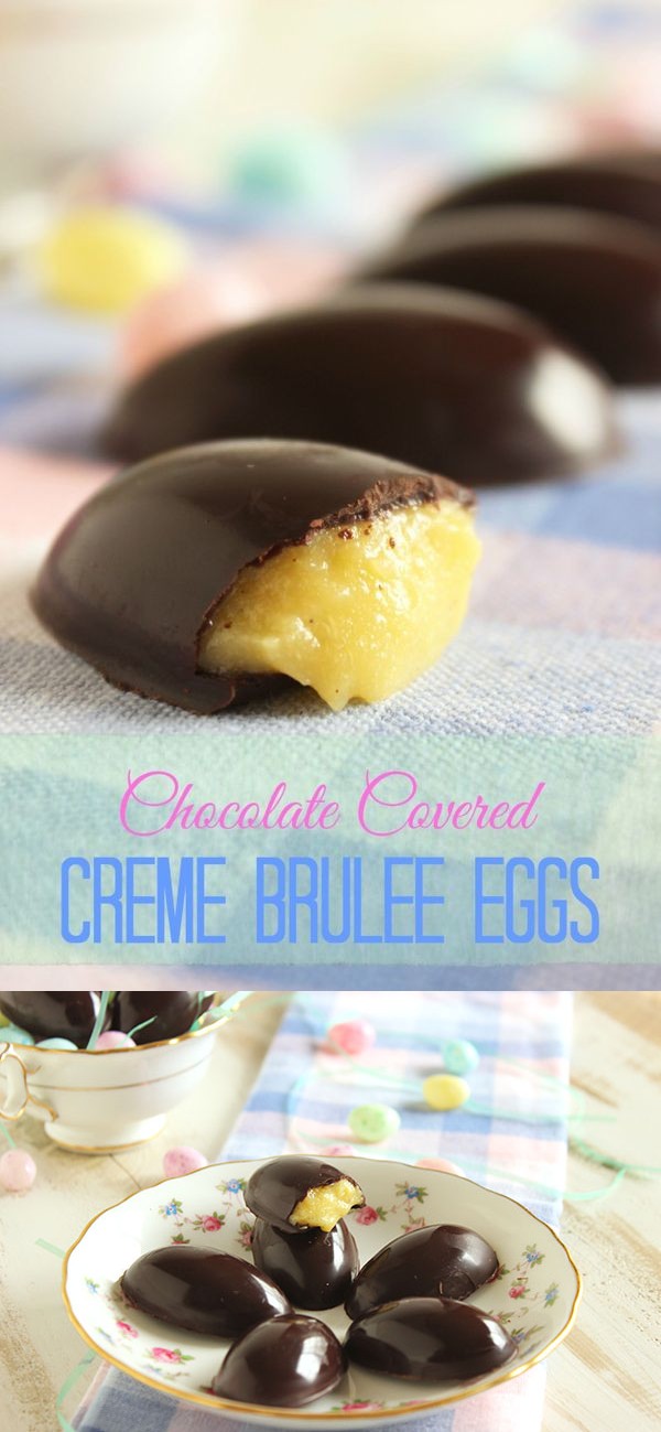 Chocolate Covered Creme Brûlée Eggs