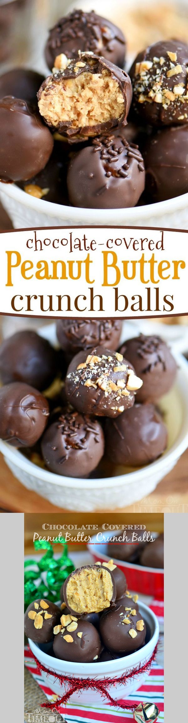 Chocolate Covered Peanut Butter Crunch Balls