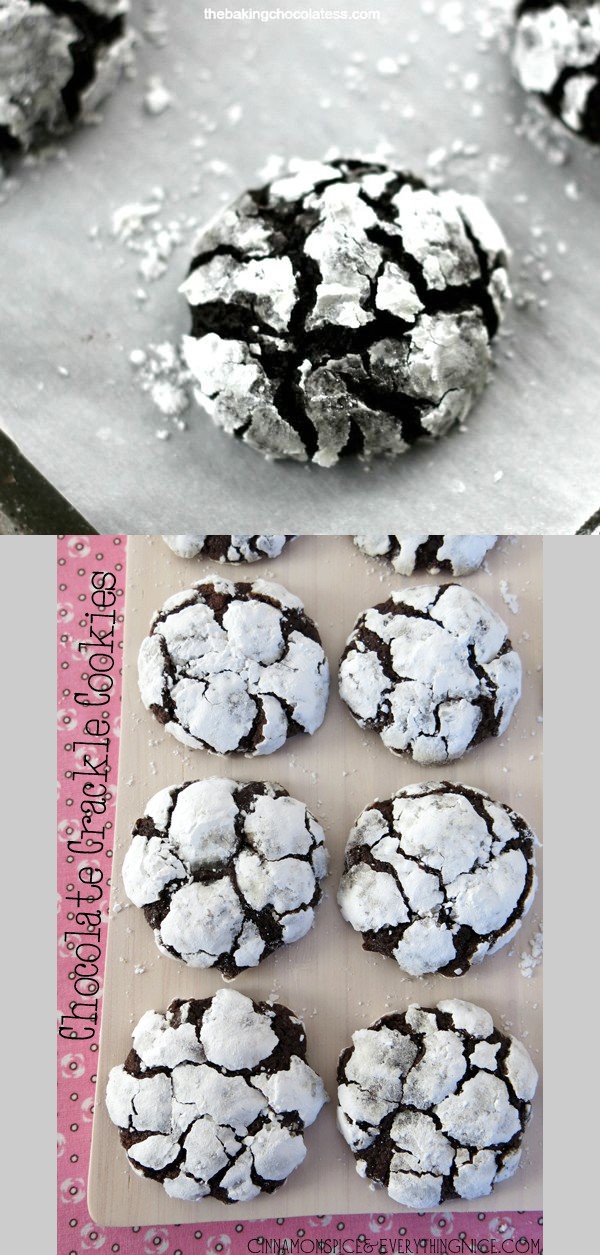 Chocolate Crackle Cookies