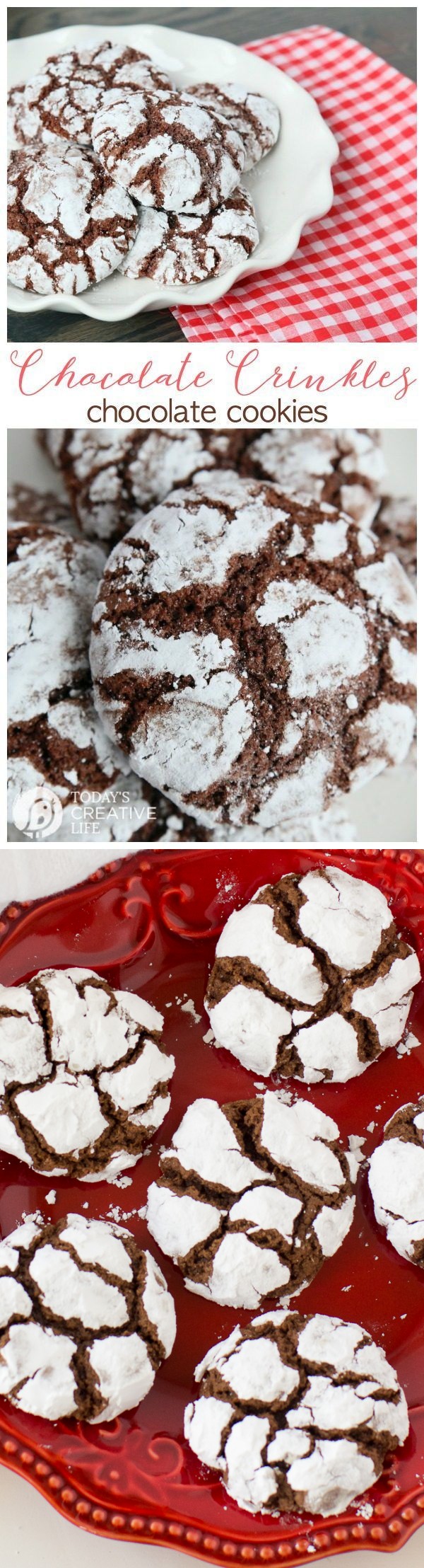 Chocolate Crinkle Cookies