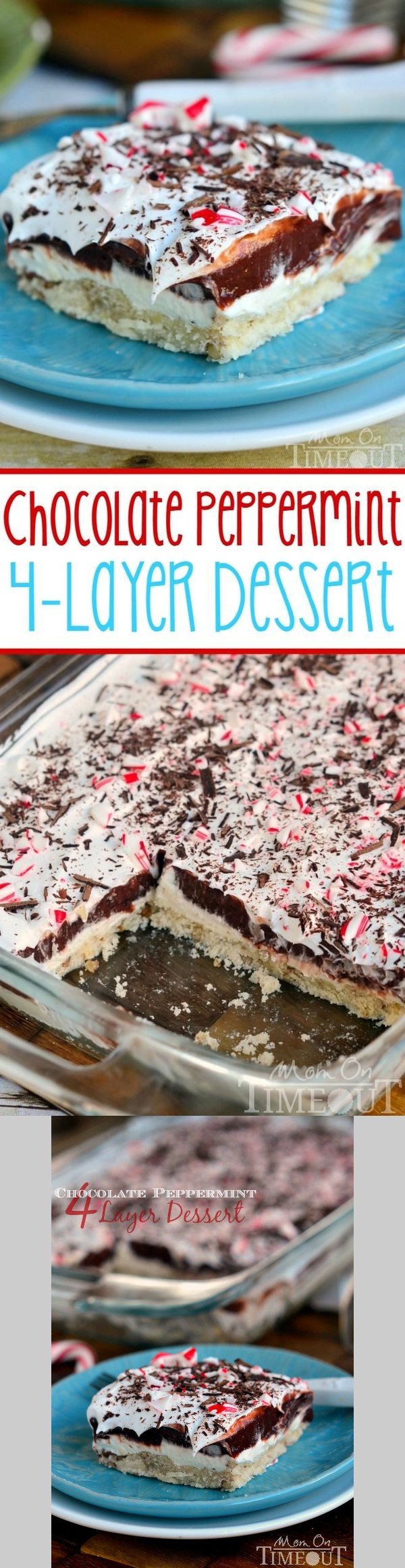 Chocolate Peppermint 4 Layer Dessert