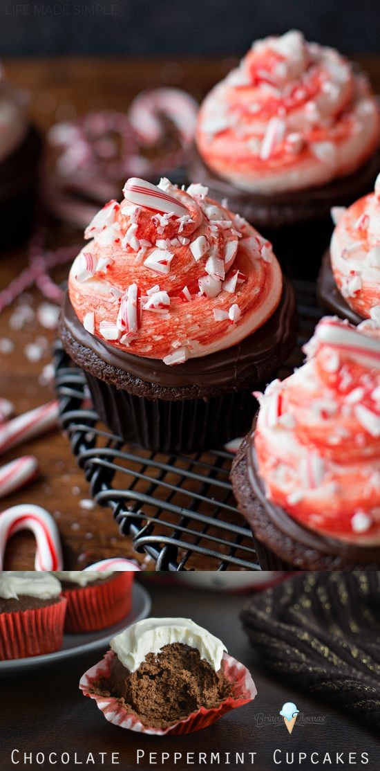 Chocolate Peppermint Cupcakes