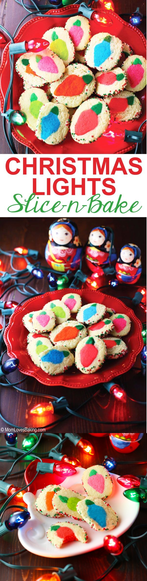 Christmas Lights Slice-N-Bake Cookies