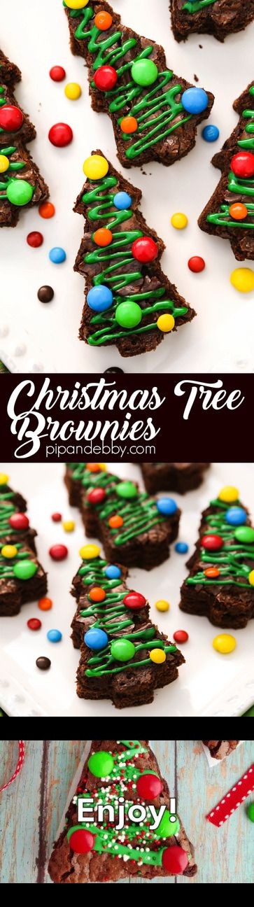 Christmas Tree Brownies