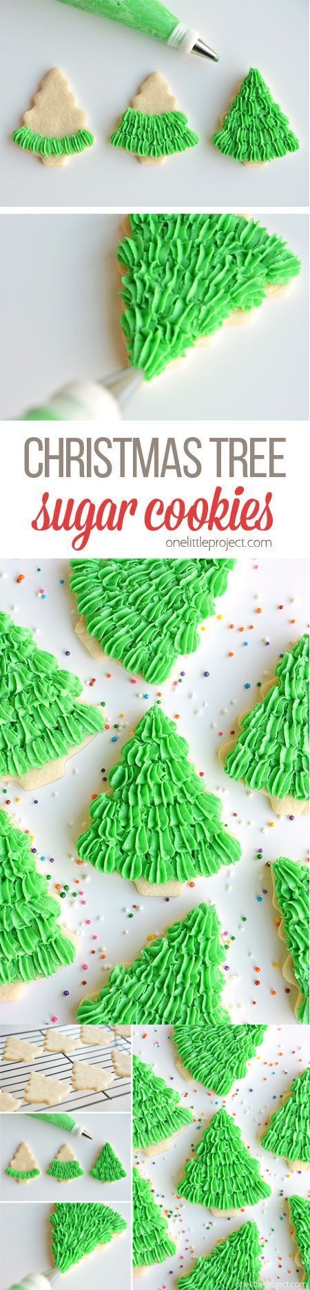 Christmas Tree Sugar Cookies