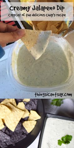 Chuy's Creamy Jalapeno Dip (Copycat