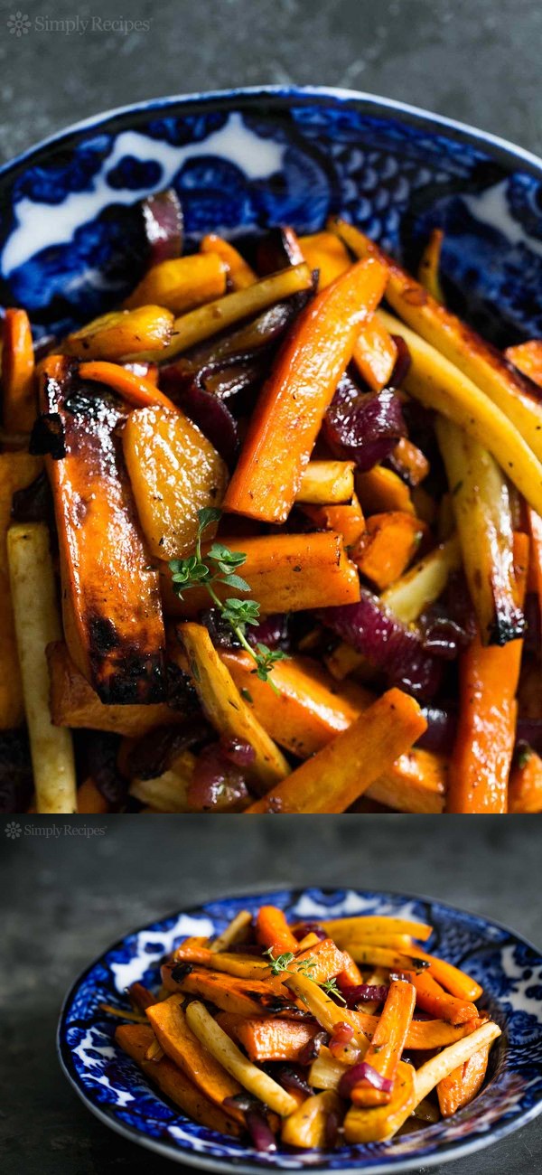 Cider Vinaigrette Roasted Root Vegetables