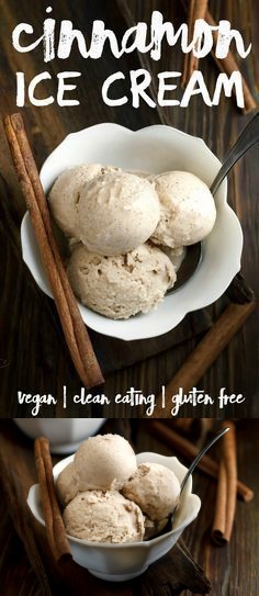 Cinnamon Ice Cream, Dairy and Gluten Free