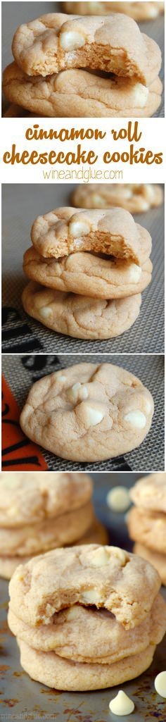 Cinnamon Roll Cheesecake Cookies