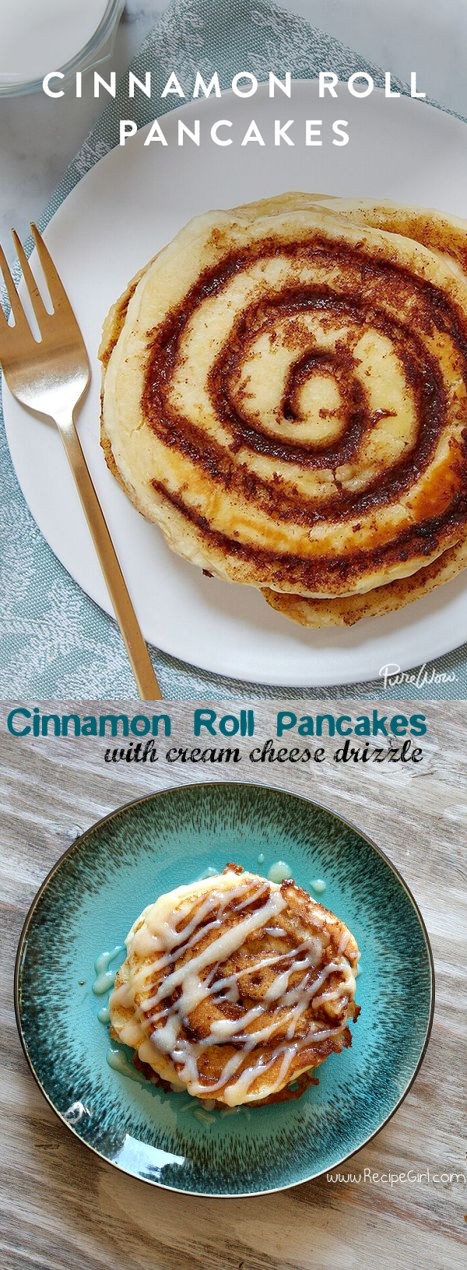 Cinnamon Roll Pancakes