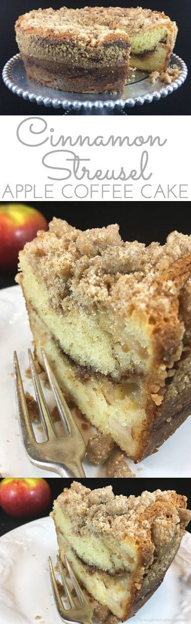 Cinnamon Streusel Apple Coffee Cake