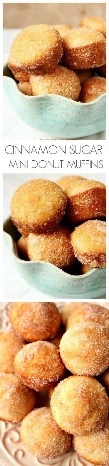 Cinnamon Sugar Mini Donut Muffins