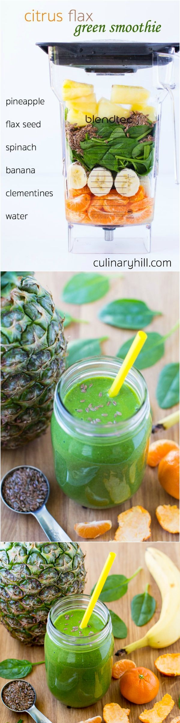 Citrus Flax Green Smoothie