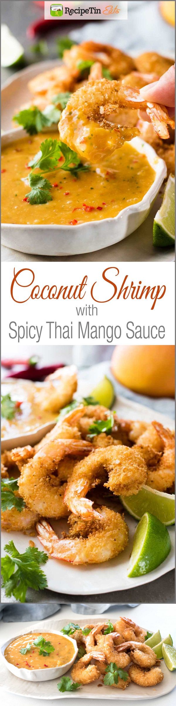 Coconut Shrimp / Prawns with Spicy THAI Mango Sauce