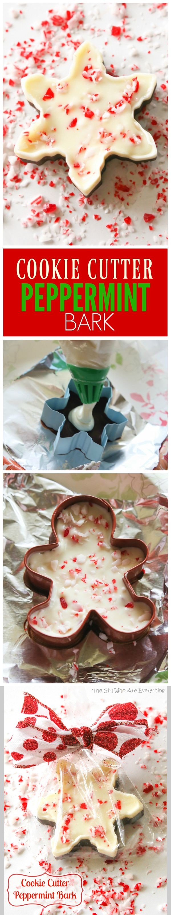 Cookie Cutter Peppermint Bark