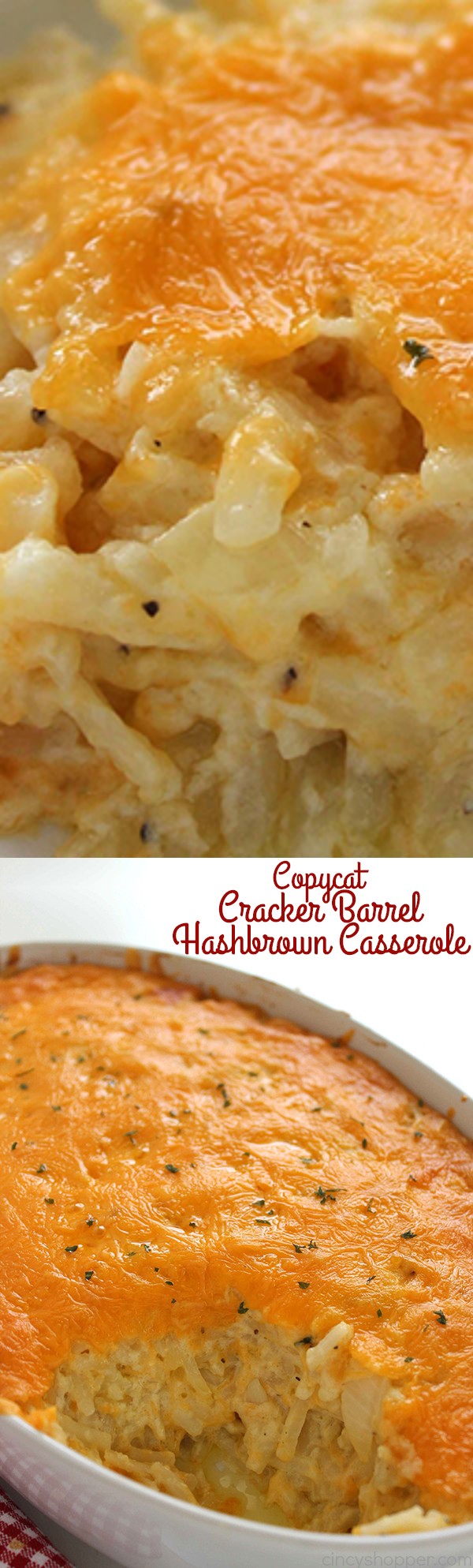 Copycat Cracker Barrel Hashbrown Casserole