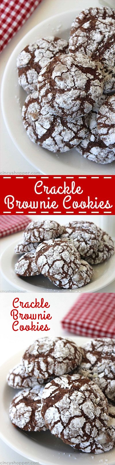 Crackle Brownie Cookies