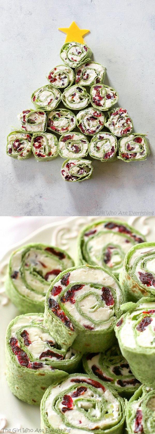 Cranberry and Feta Pinwheels