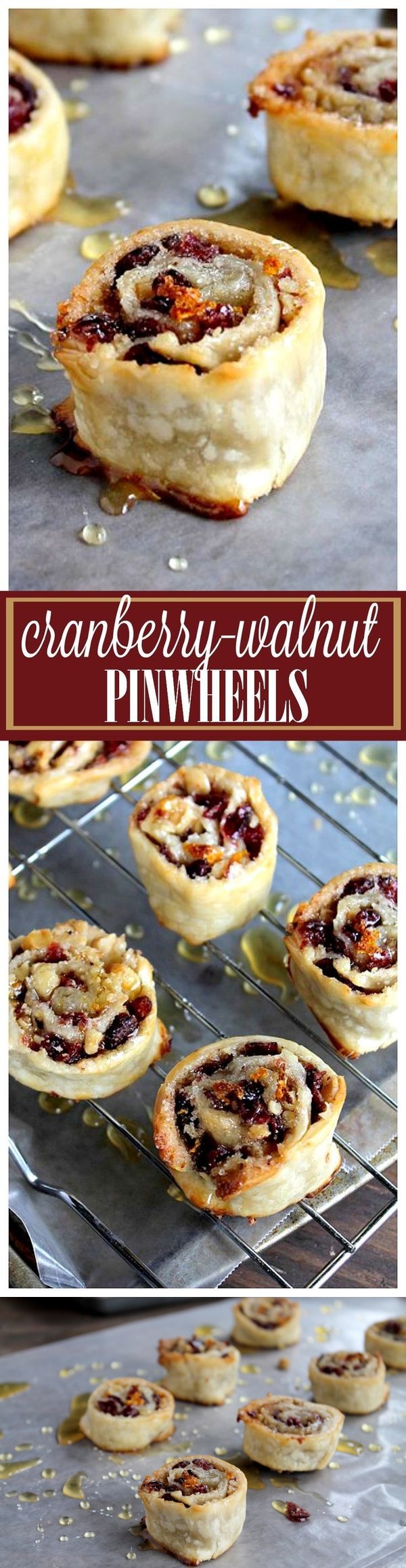 Cranberry and Walnut Pinwheels